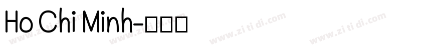 Ho Chi Minh字体转换